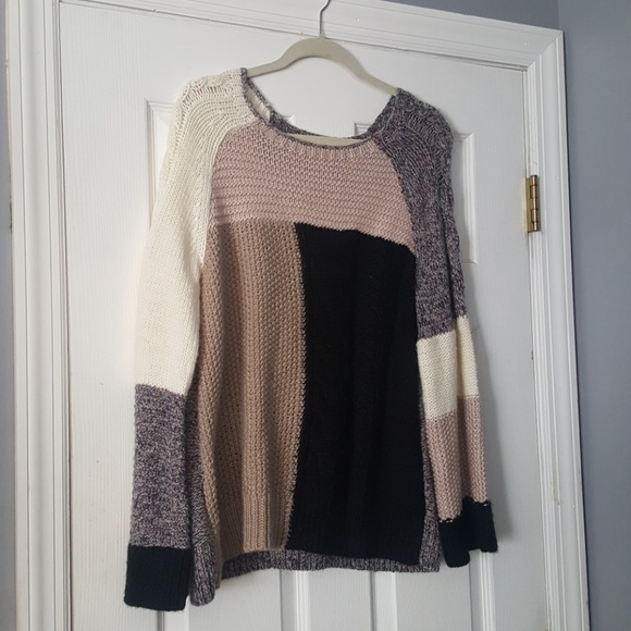 LOFT Sweaters - Ann Taylor Loft patchwork sweater fall winter new